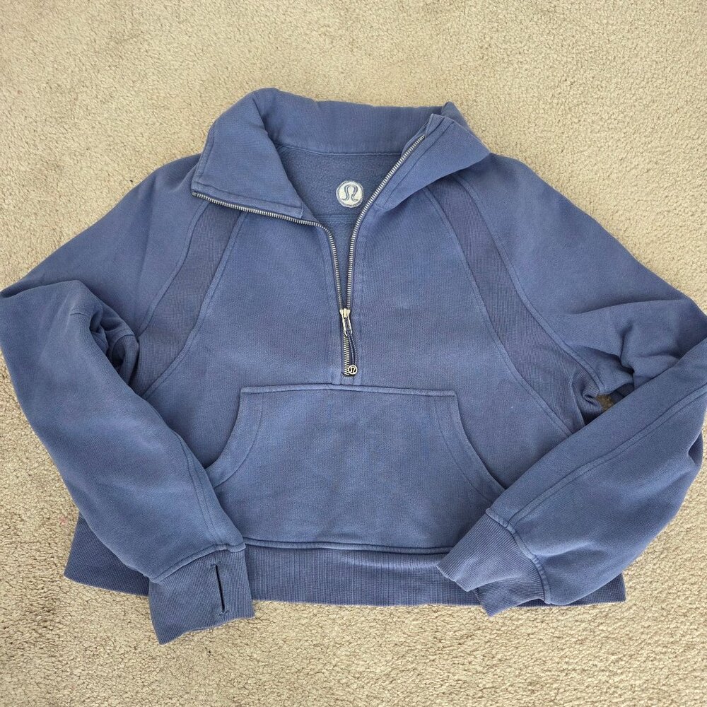 Scuba cropped funnel neck